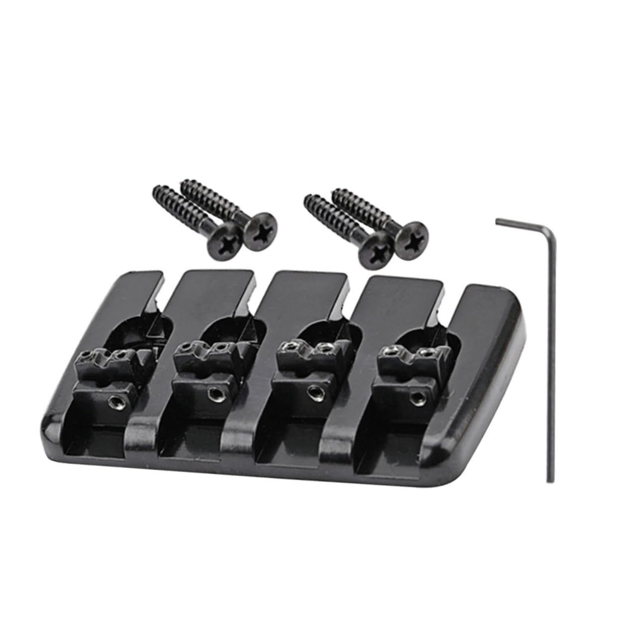 HEMOTON Bass Replacement Bridge Brass Bass Bridge Saddle for Easy Tone Adjustment on Bass Guitar