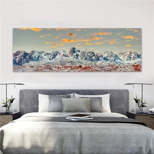 Paysage Diamond Painting Grand Format 90x270cm et Kit Broderie Diamant pour Murale