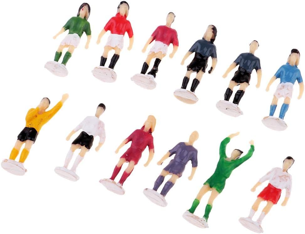 misppro 1/87 Painted Mini Football Player Figurine HO OO Scale Layout Sporting Scene