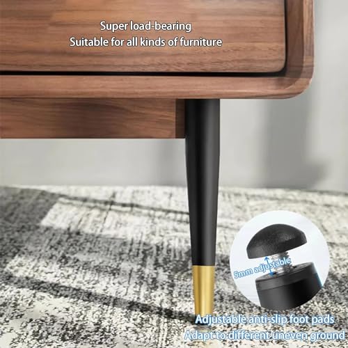 Pieds de table à manger en métal anti-vibration pour tabouret de banc - 5