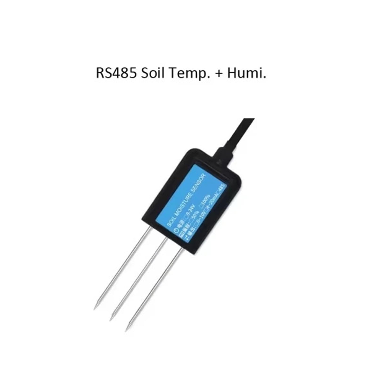 Medidor de Suelo Sonda de Sensor de Humedad y Temperatura del Suelo con Salida RS485 de 0 a 5 V, 0 a 10 V y 4 a 20 mA. Sensores analógicos for probar la Humedad del Suelo.(RS485 NPK Sensor)