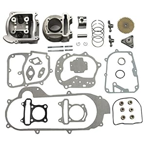GOOFIT 100cc Big Bore Kit Performance Remplacement pour GY6 50cc 139QMB Pièces Racing Scooter 50mm Bore