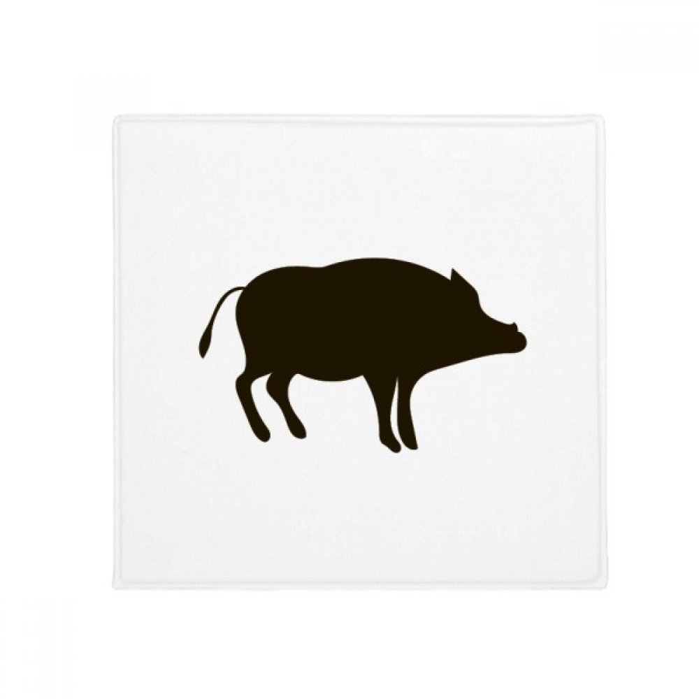 Tapis antidérapant sanglier noir de cuisine 80 cm pour sols propres et sécurisés