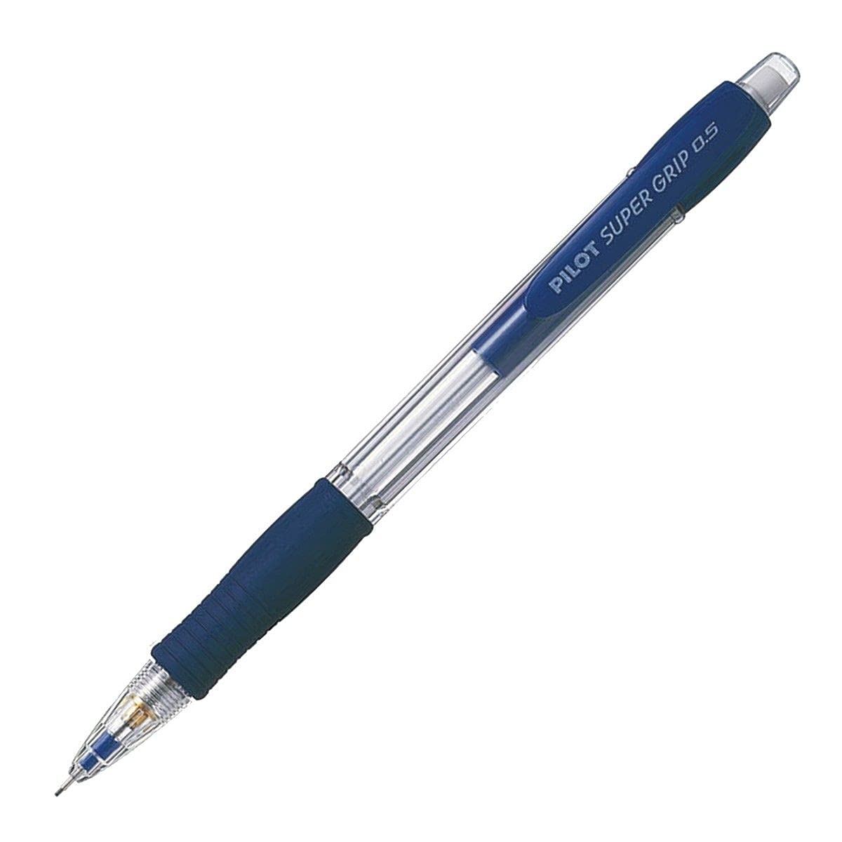 PILOTSuper Grip Mechanical Pencil 0.5 mm Lead - Blue Barrel, Single Pencil