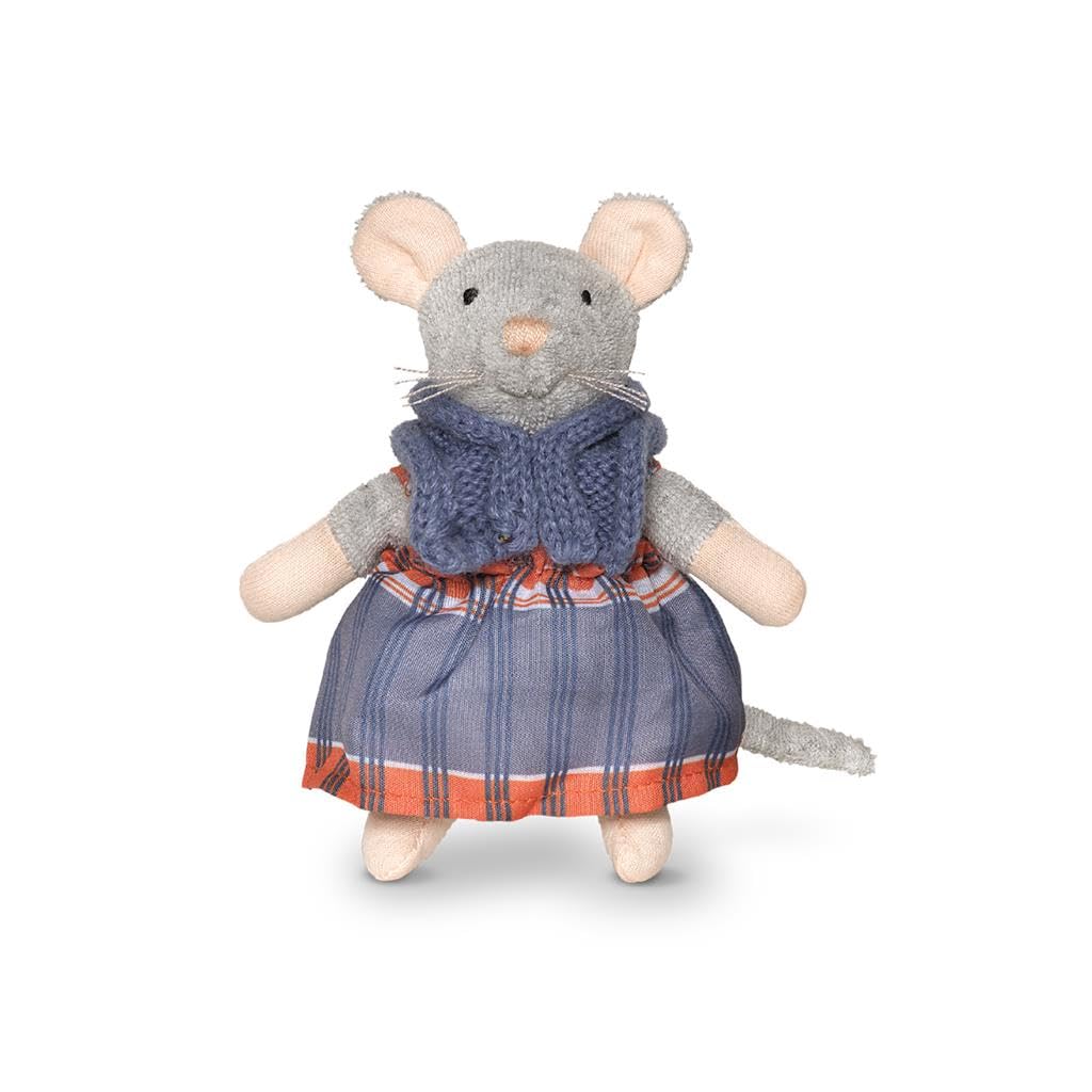 The Mouse Mansion Sam & Julia - przytulanka dla matki Sams - oryginał z popularnej serii książek dla dzieci - rozmiar 1/12 do standardowego domku dla lalek - zawiera: 1 miękką myszkę 12 cm
