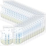 Sherr 500 Count Breastmilk Storage Bags 8 oz Breast Milk Storing Freezer Bags for Breastfeeding with Pour Spout Thickened Design Leak Proof Double Seal Self Standing Breastfeeding Storing Bags