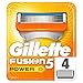 Produktbild Gillette Fusion 5 Power Rasierklingen mit Trimmerklinge für Präzision und Gleitbeschichtung, 4 Ersatzklingen