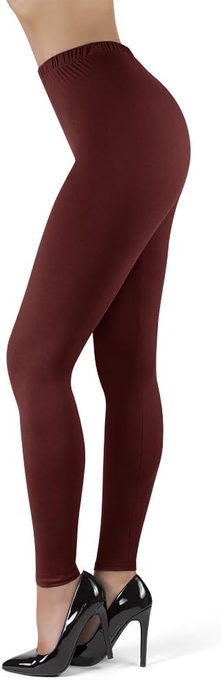 SATINA High Waisted Leggings for Women - Capri, Full Length, with Pockets, Ribbed, Tummy Control & Joggers