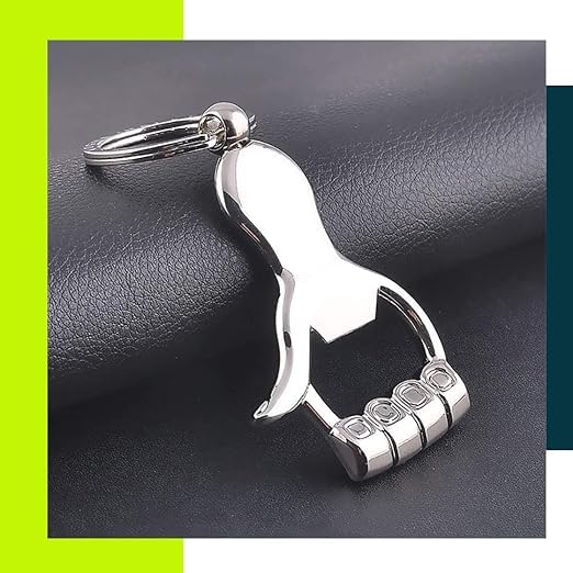 Image of Stealodeal Silver Hand Bottle Opener Keychain for Men & Womens