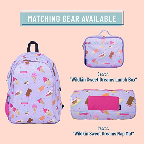 Wildkin 15-Inch Kids Backpack For Boys & Girls, Perfect For Early Elementary Daycare School Travel, Features Padded Back & Adjustable Strap (Sweet Dreams) #TOP4