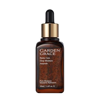 GARDENGRACE Hydra Care Deep Moisture Ampoule Aloe-Based70.26% Korean Hydration Serum for Dry Skin 50ml
