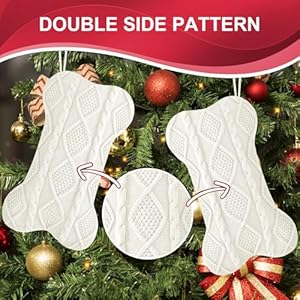 18 Inch Christmas Stockings,Burgundy Ivory and Khaki Knit Bulk Double Side Vintage Dog Xmas Stockings for Family Dogs Pets,6 Pack 18 Inch Christmas StockingsBurgundy Ivory and Khaki Knit Bulk Double Side Vintage Dog Xmas Stockings for Family Dogs Pets6 Pack