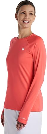 Womens Fitness Long Sleeve T-Shirt - UPF 50+ Sun Protection - Devi