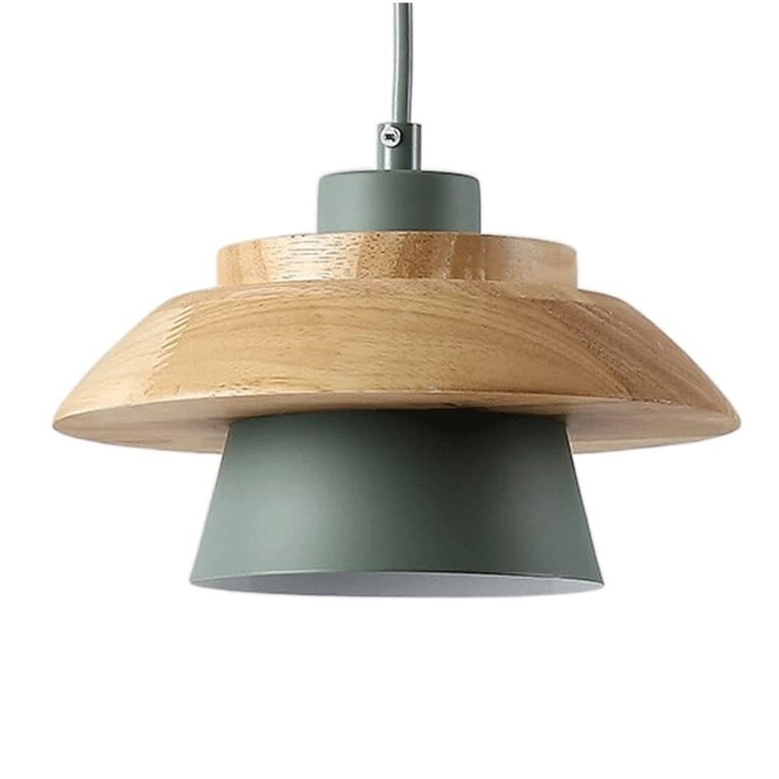 KHUKHU Nordic Wooden Chandeliers Light Art Deco Pendant Light E27 Base Hanging Lights Restaurant Pendant Lights Pendant Light Fixture Bedroom Bar Balcony Aisle Living Room(Green)