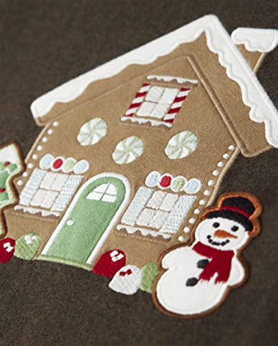 Image of Gymboree Girls' and Toddler Fall and Holiday Embroidered Graphic Long Sleeve T-Shirts