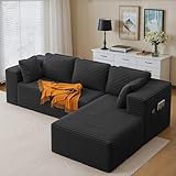 canape 1 place meridienne [Tissu en Côtelé Durable et Doux]: Conçu en côtelé premium doux au toucher, ce canapé est fait pour durer. Le tissu résiste efficacement à l'usure quotidienne, aux taches et à la décoloration, ce qui le rend idéal pour les familles avec enfants et animaux de compagnie. Profitez d'une sensation chaleureuse et confortable tout au long de l'année