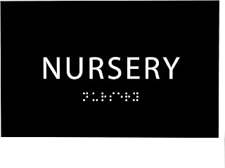 6" X4" Baby Nursery Sign | Tactile Graphics Grade 2 Braille Text Mothers Room Sign| ADA Compliant Child Care Baby Changing Area Signs for Hospital, Offices, Clinics, and Apartments