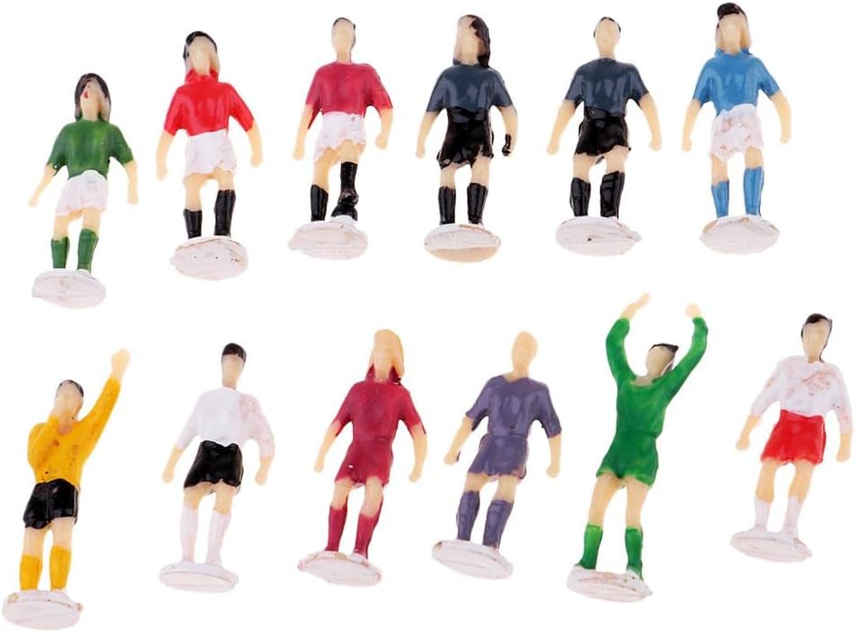 misppro 1/87 Painted Mini Football Player Figurine HO OO Scale Layout Sporting Scene
