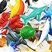 Bignc 24 Pack Mini Ocean Sea Animal Model Toys Under The Sea Life Figure Bath Toy for Child (Shark, Blue Whale, Starfish, Crab, Etc.)