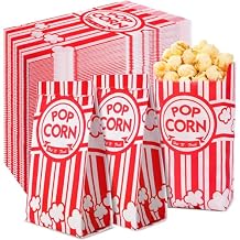 VOISEN Paper Popcorn Bags,600 Pack 1oz Popcorn Bags Individual Servings, Popcorn Bag Bulk for Popcorn Machine,Movie Nights Pop Corn Bags