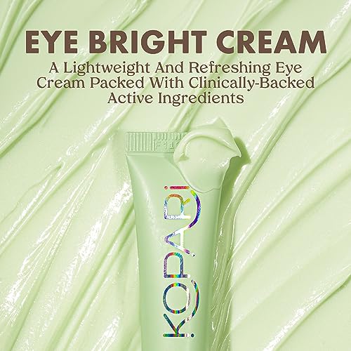 Kopari Niacinamide & Caffeine Eye Bright Cream, Fade Dark Circles & Reduce Puffiness, Tightens & Smooths Appearance of Wrinkles, 0.5 oz