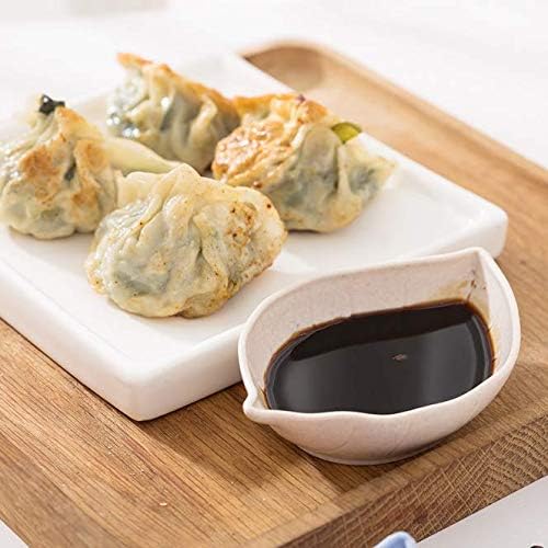 4 Pcs Leaf Shape Sauce Dish, Small Dipping Bowls, Wheat Straw & PP Material, Modern Nature-Inspired Style, Round Bowls for Condiments & Appetizers
