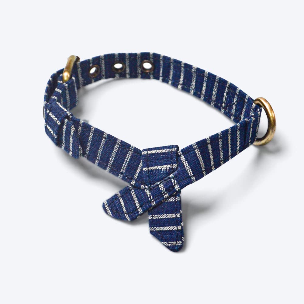IndieGood Handloom Cotton Party Bow Tie Dog Collar - Navy Blue Handmade, Comfortable, Skin-Friendly & Durable (B0BSFXZGS9) Amazon Price History, Amazon Price Tracker