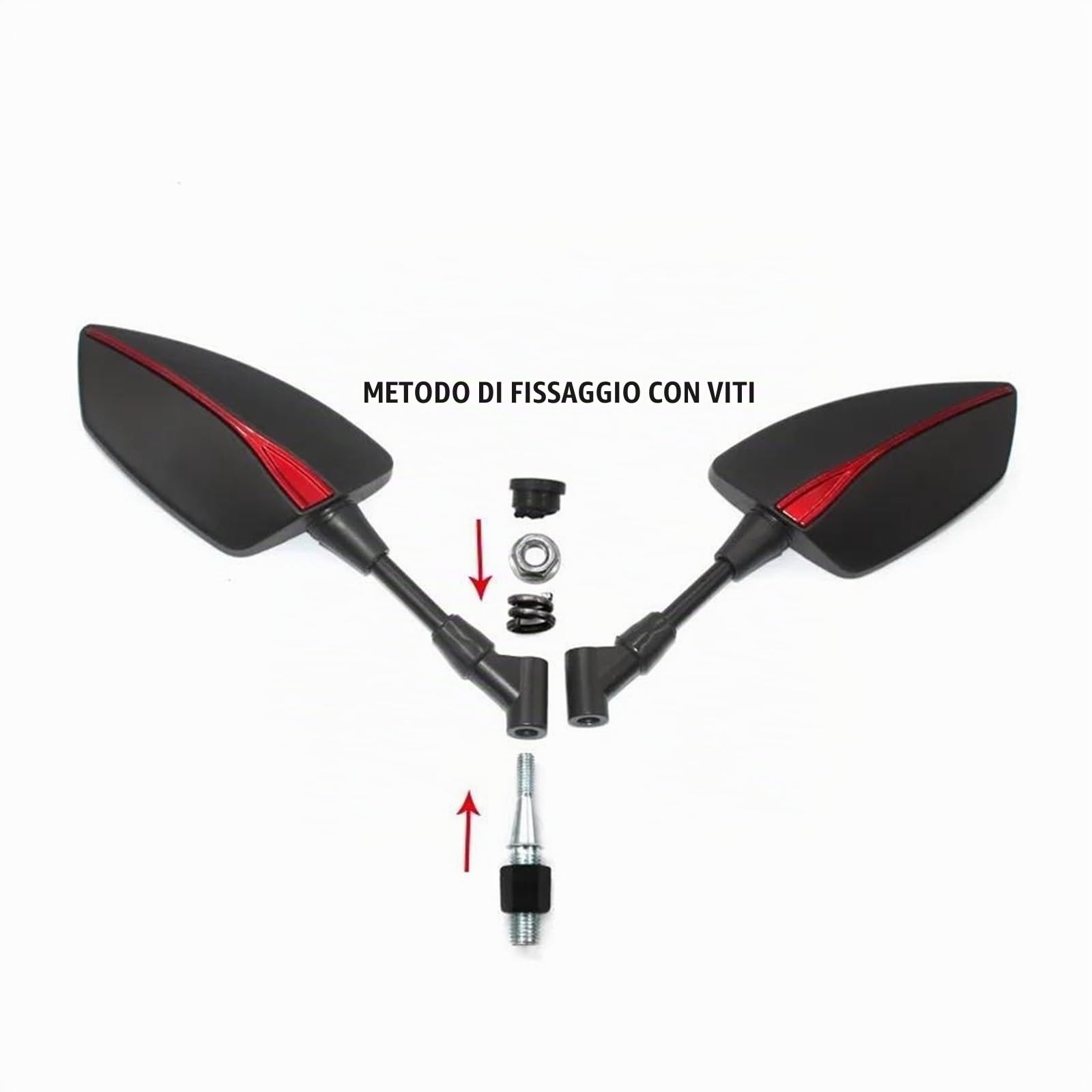 Retrovisori Laterali Per TMAX 500 560 530 specchietti laterali moto | Specchi retrovisori/Specchi antiabbaglianti(Black)