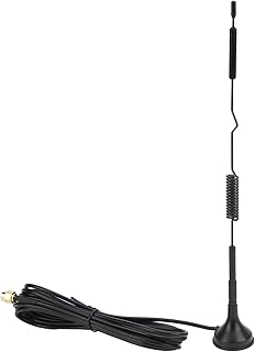 5G Suction Cup Antenna, LTE Antenna, SMA Wireless Module Antenna, Suction Cup Antenna High Gain 5G/4G/3G/2G/NB‑loT Full Band 15dbi UWB Magnetic Base Antenna for Smart Home Router DTU