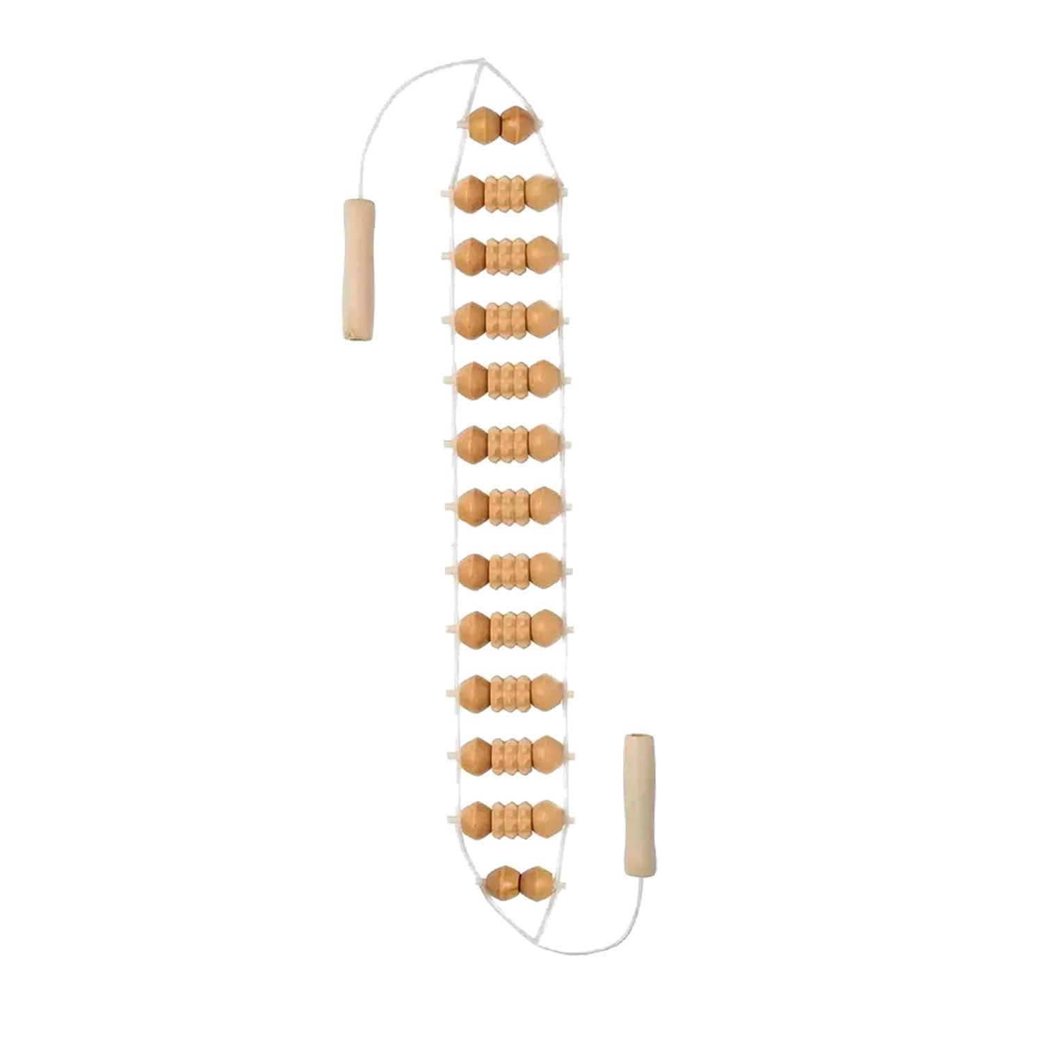 AOVNA Back Massage Accessories Wood Therapy Massage Tools Back Roller Wood Therapy Tool for Muscle Pain Relief Body Shaping Lymphatic Drainage,7.5cm x 110cm