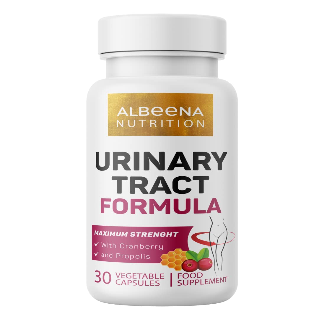 Urinary Tract Formula with Cranberry and Propolis | Natural Supplement for Urinary Tract Infections | 30 Vegetable Capsules | Suitable for Vegetarians