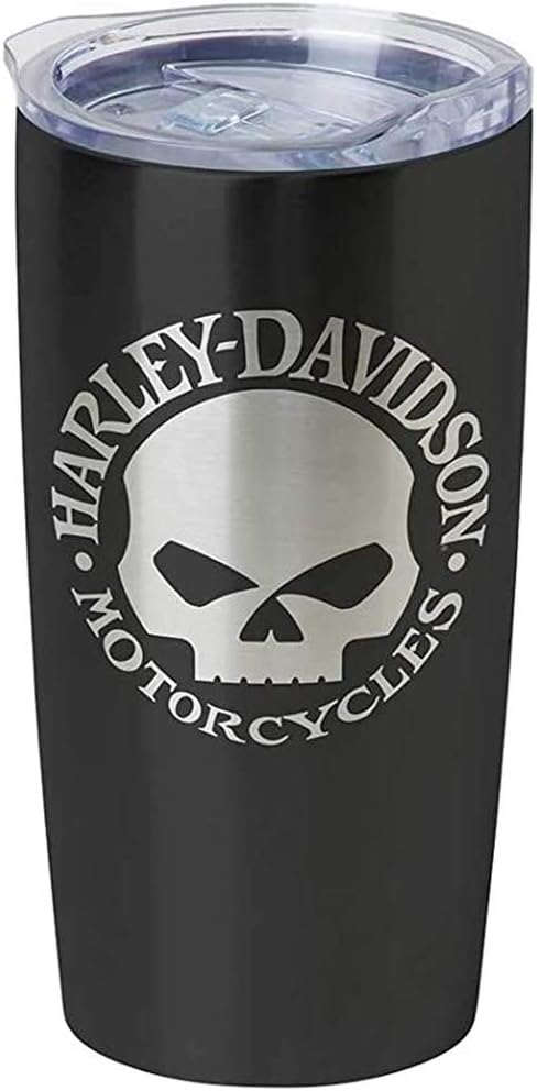 Harley-Davidson Core Willie G Skull Stainless Steel Travel Mug, Black HDX-98618