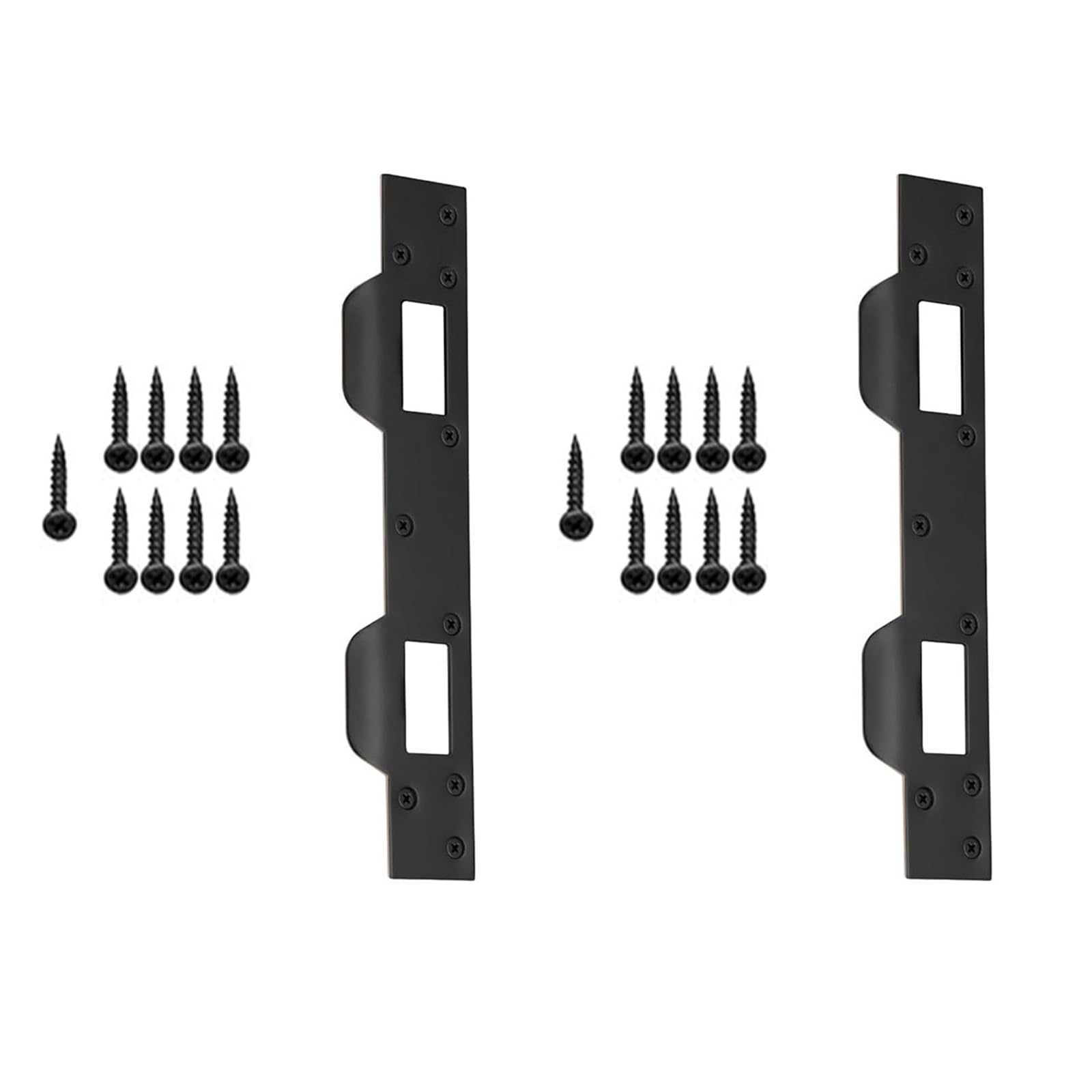 Strong Metal Secure Plate Strengthener Double Hole Hit Plate for Strengthened Door Security and Durability Wood/Metal Door Security