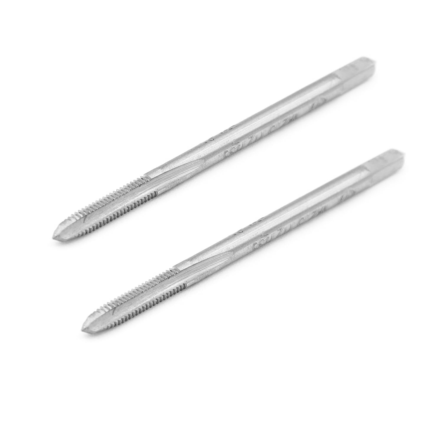Kesiku M2.5 * 0.45 Metric Hand Thread Tap, Taper Screw Tap Set, Tapping Tool Repair Tool, 1 Pair, Silver, M2.5*0.45-2pc