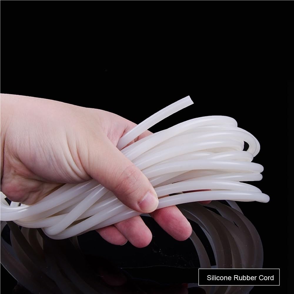 Tiras de sellado de junta de goma blanca con junta tórica de 1 pieza, sello de cable de silicona de alta temperatura for electrodomésticos(2M*20MM)