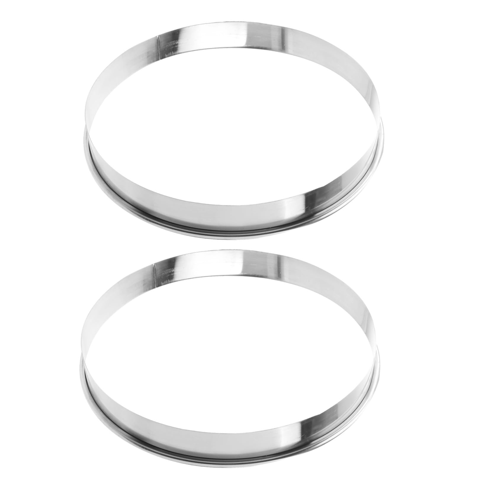 2 bagues de crêpes Mikinona en argent pour moules alimentaires et outils de chef
