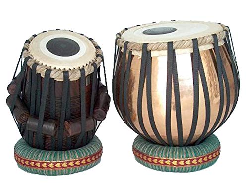 Tabla Drum Set complet Shisham Dayan et Bayan cuivre laqué 3 Kg avec sac de transport