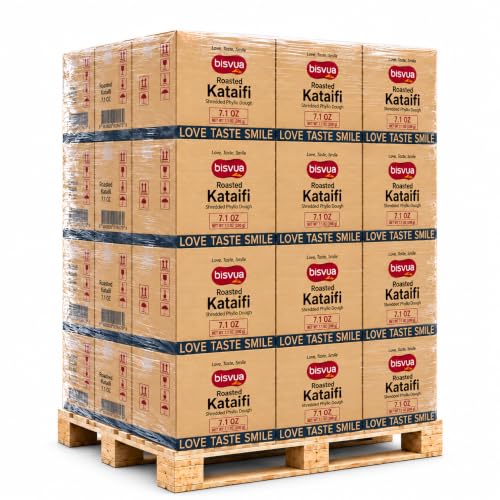 BISVUA Roasted Kataifi, 7.1 oz, Pallet of 54 Cases / 1,080 Packs