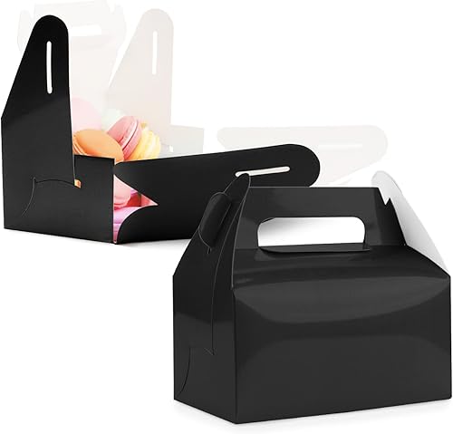 Cajas de dulces a dos aguas, paquete de 30 cajas de regalo de papel metálico a dos aguas, cajas de regalo pequeñas de Navidad, cajas de regalo de