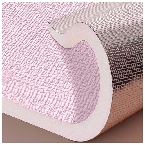 APMOE Papel Tapiz Térmico Aislante, Adhesivo de Pared de 9 mm de Grosor, 3D de Lino, Impermeable, a Prueba de Humedad, Insonorizado, Autoadhesivo para Decoración de Paredes