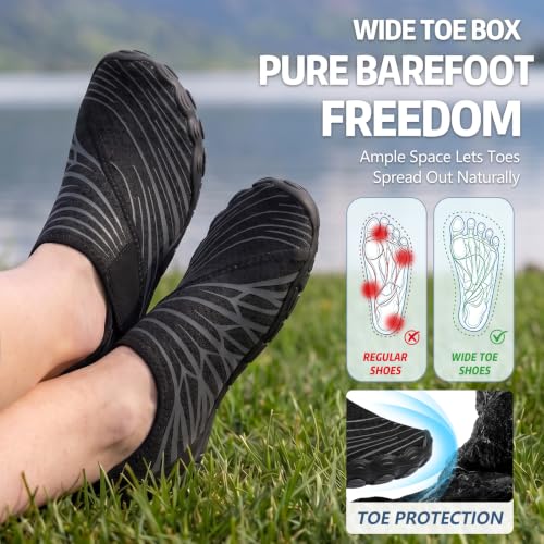 Image of ELETON Barefoot Shoes Women Men Hiking Water Shoes Wide Toe Box Zero Drop