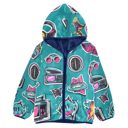 Fashionable Styles Girls Fleece Jacket Girls Fall Jacket Girls Zip Up Hoodie Girls Sherpa Jacket 2-10T