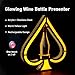 pealiritansemen Glowing Wine Bottle Display, Bottle Service Champagne VIP Bottle Presenter, Acrylic Material + Stainless Steel, Rechargeable Design, for Bar/Hotel/Nightclub/Party/Restaurant