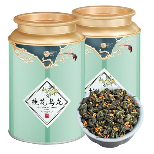 桂花烏龍茶 モクセイウーロン茶 香ばしい甘み 濃厚な茶香 爽やかな味わい 中国茶叶 お茶の葉 高山茶 金木犀 花茶 外装ランダム発送 A(150g*1缶)