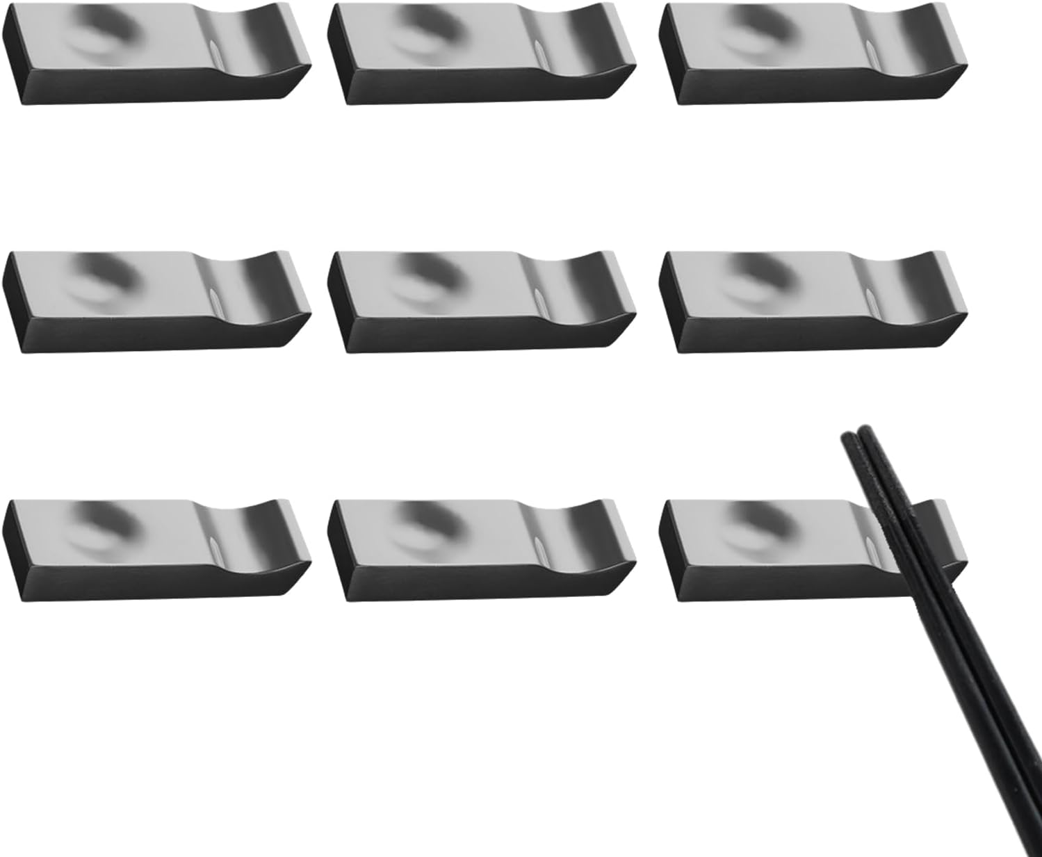 Chopstick Rest Chopsticks Holders 5/9 Pcs Stand Stainless Steel Knife for Home Kitchen Restaurant Party Use