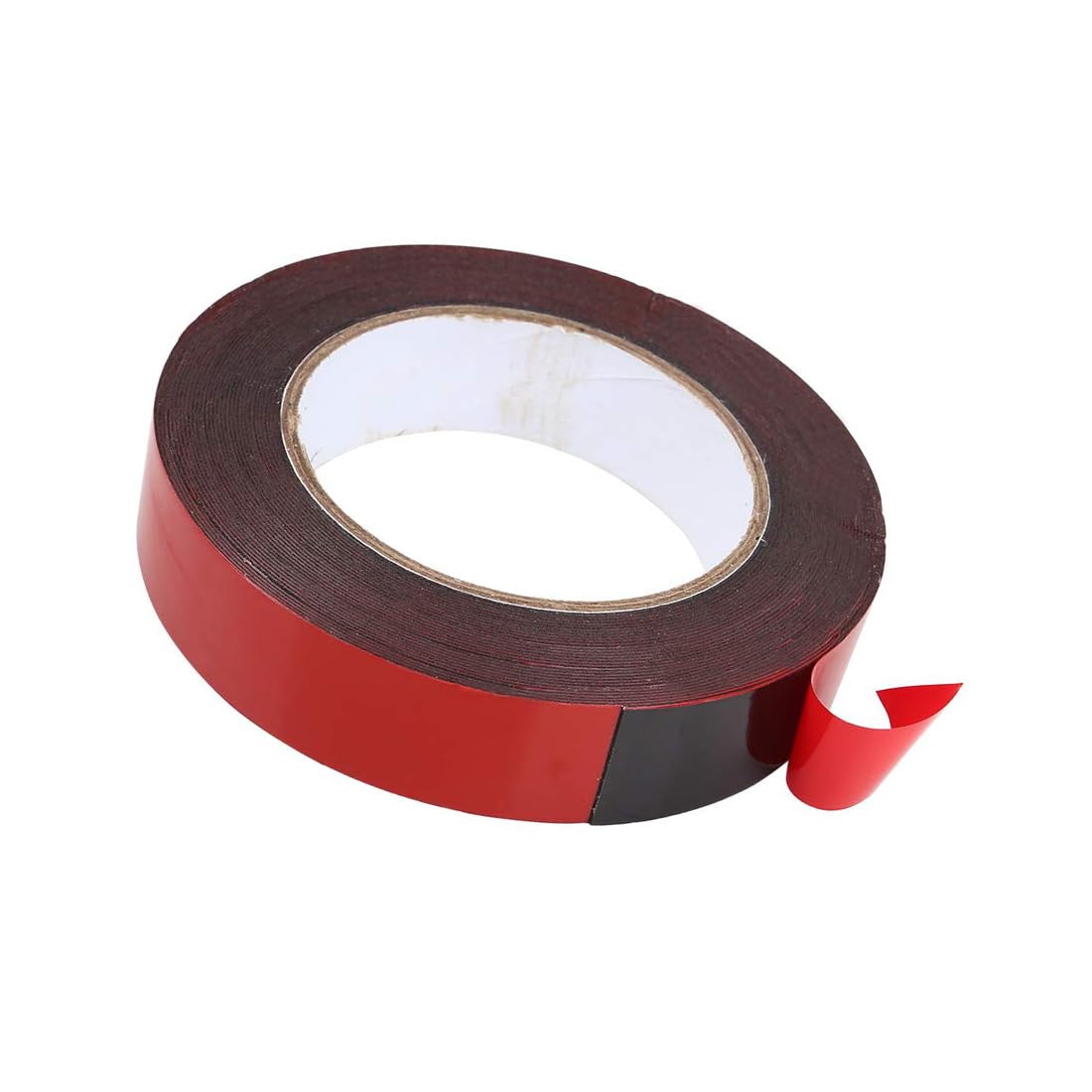 Unifizz Ruban adhésif double face en mousse rouge 10 m x 25 mm x 0,5 mm