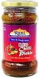 Rani Red Chilli Pickle Hot (Achar, Spicy Indian Relish) 10.5oz (300g) Glass Jar ~ Vegan | Gluten Free | NON-GMO | No Colors | Popular Indian Condiment, Indian Origin