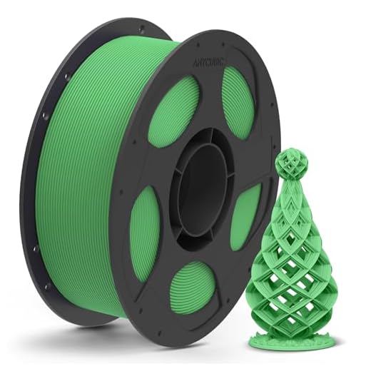 ANYCUBIC Matte PLA Filament 1.75mm, 3D Printing PLA Filament 1.75mm Dimensional Accuracy +/- 0.03mm, 1KG Reusable Spool (2.2 lbs), Matte Green