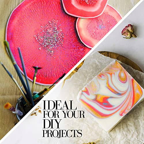 Rose Pink Mica Powder For Epoxy Resin 100G / 3.5Oz. Sealed Bag - Techarooz 2 Tone Resin Dye Color Pigment Powder For Lip Gloss, Nails, Colorant For Slime Bath Bombs Soap Making & Polymer Clay #TOP4