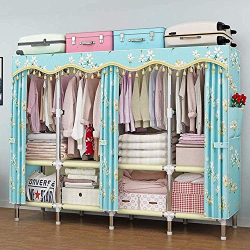 Armario de tela para dormitorio y estancias con espacio optimizado para ropa
